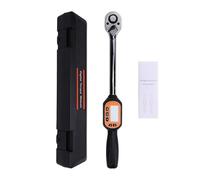 Tyenaza Digital Torque Wrench with Backlit Display, ±2% CW/±2.5% CCW Accuracy, Peak/Tracking/Preset Mode, Beeper Alarm, 4 Units, Reversible Ratchet Head for Car Repair, Mechanical (EWM-D-135)