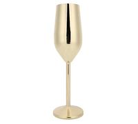Tyenaza Elegant Golden Champagne Flutes - 220ML Classic Champagne Flutes for Celebrations & Everyday Use (Dishwasher Safe)