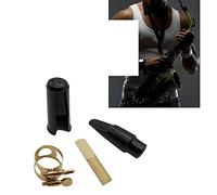 Tyenaza Flat E Alto Saxophone Protective Cover Ligature Fastener Cover Mouthpiece Reed Accessory, for Alto Saxophone Rubber Mouthpiece