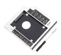 Tyenaza Hard Drive Caddy, HDD SSD Hard Disk Caddy, 13-Pin Sata-I/Sata-Ii/Sata-Iii Drive Bay Adapter, Optical Drive Hard Disk Frame for 9.5 mm Sata 2.5 Inch Hard Disk