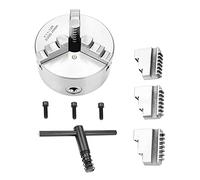 Tyenaza Lathe Chuck, Self-Centering Lathe Chuck Set, 5inch SANOU K11-125 3-Jaw Self-Centering Lathe Chuck 125mm Diameter