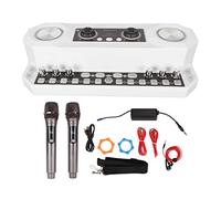 Tyenaza Podcast Equipment Bundle with 2 Microphone All in One Sound Card Speaker Podcast Kit with RGB Light for PC Phone Tablet