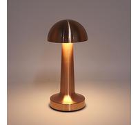 Tyenaza Portable LED Table Lamp, Mushroom Table Lamp Rechargeable Bedside Light Stepless Dimming Touch Control Lamp for Outside Patio Restaurant Bedroom Home