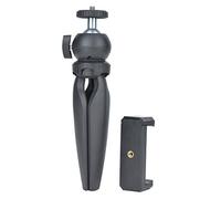 Tyenaza Portable Tabletop Tripod, Height Ajustable with Detachable Ball Head and Mobile Phone Clamp