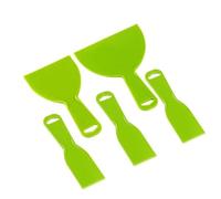 Tyenaza Scraper Set, 5PCS Plastic Scrapers 45 Degree Design Scraper Tool for Wall Paint Wallpaper Cleaning 2in 4in 6in