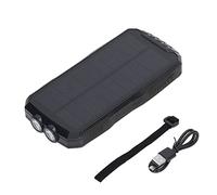 Tyenaza Solar Charger Power Bank, 25000mAh Waterproofs QI 5W Wireless Solar Power Bank with Lanyard 4 Light Modes for Phone Tablet(177 x 88 x 25.6mm)
