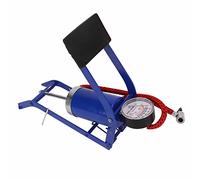 Tyenaza Step On Air Pump, Floor Foot Pump Single Cylinder with Pressure, for Tires Balls Rubber Boats Airbeds Blue(22x7.5x7cm)