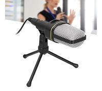 Tyenaza Studio Condenser Microphone Kit Omnidirectional Recording Microphone for Computer Suitable for Podcast Black Color