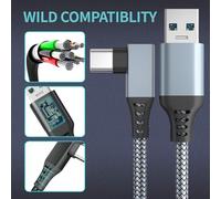 Tyenaza VR Charging Link Cable VR Link Cable 5Gbps High-Speed Data Transfer Suitable For VR Virtual Reality Headset Gaming Connection PC (500cm)