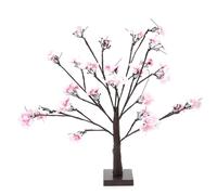 Tyenaza Warm White LED Cherry Tree Light, 24-LED Cherry Bonsai Table Decor, Battery Operated Indoor Lighting for Festive & Everyday Decor (Batteries Not Included)