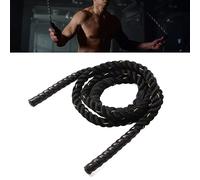 Tyenaza Weighted Jump Ropes, 25mmx Black Gold Polyester Heavy Skipping Rope, for Strength Training Muscle Building