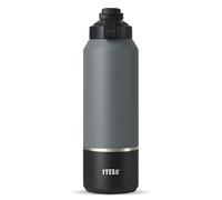 TYESO 40oz Tumbler with Handle Lid, Insulated Stainless Steel Double Walled Vacuum Water Bottle for Office, Home, Sport or Car, Travel Mug for Hot and Cold | IceFlow Collection (Charcoal Onyx)