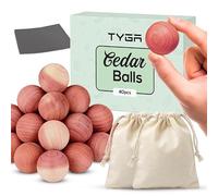 TYGA 40 Cedarwood Balls 100% Natural Moth Repellent