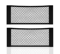TYGA Car Boot Cargo Net, Elastic Mesh Storage Organiser for Front, Back Seat or Boot, Easy to Install, (50 x 25 cm) (Black) (Pack of 2)