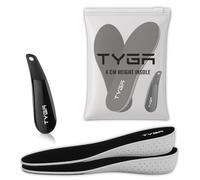 TYGA Shoe Insole Height Increasing, Soft Breathable Orthotic Sports Replacement Insoles for Men and Women + Free Shoe Horn (Size UK 3.5 - UK 9) (4CM)