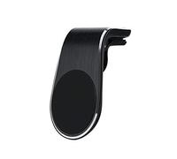 TYGA STORE Car Phone Holder Magnetic 1 Pack L Type Air Vent Clip Mount Magnetic Mobile Phone Holders for Cars Universal Compatible with iPhone 12 11 Pro XR XS Max X 8 Galaxy Note 10 S20 S10 (Black)