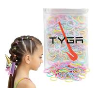 TYGA Store Pack of 500 Mini Rubber Bands Strong Elastic Bands with Band Removal Hook for Kids Hair Ties, Braids Ponytail Hair, Pet Hairband Wedding Hairstyle and More (Pastel)