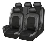 TYGCP Car Seat Cover Full Sets for VW Amarok 2009-2024,Waterproof NonSlip Comfortable Seat Cushion Front and Rear Seat Supports Accessories,Grey1-5seats