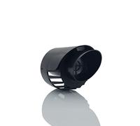 TYGERIX® Coaxial Wall Terminal for Intake and Exhaust Boilers 60/100 mm | Black Polypropylene | Air Intake and Smoke Evacuation for Condensing Boilers | Thicker More Resistance