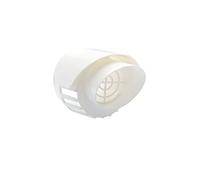 TYGERIX® Coaxial Wall Terminal for Intake and Exhaust of Boilers 60/100 mm | in White Polypropylene | Air Intake and Fume Exhaust for Condensing Boilers | Thicker More Resistance