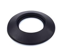 TYGERIX® DN 60 mm / 6 cm / 2 3/8" (2.375 inch) Black Silicone Wall Cover Rosette | Universal and Flexible | High Temperature Resistant | Hole Cover | Flue Collar | for Boiler Stove and Pipes