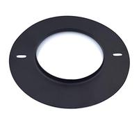 TYGERIX® Stainless Steel Rosette Cover 80 mm Black | Rosette Hole Cover with Collar | Heat Resistant | Hole Cover Stoves Boilers Fireplaces Pipes | Certified | Il Top