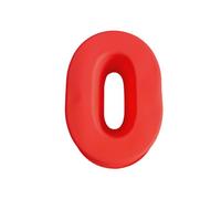 TYGFRT 1 Red Number 0 Mold, Large Number Mold, Chocolate, Fondant Silicone Mold, DIY Number Cake Mold, Suitable for Making Food and Crafts