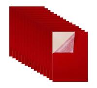 TYGFRT 15 Red Velvet Stickers, 21*29.7cm Felt Sheets, Multi-purpose Flocking Stickers, Suitable for Jewelry Boxes and Drawer Linings