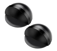 TYGFRT 2 Pieces Floor Door Stop, self-Adhesive Floor Door Stop, Oval Door Stop, self-Adhesive Door Stop Without Punching, Door Stop That Sticks to The Floor, Half-Moon Door Stop to Protect The Door