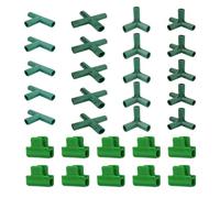 TYGFRT 20 Pieces of Greenhouse Connectors, 10 Pieces of Laminating Clips, Greenhouse Drainage Ditch Accessories, Greenhouse Frame Connectors, Multi-Tunnel Accessories, Gardening Bracket Accessories