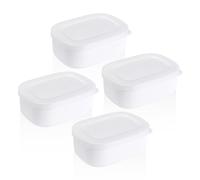 TYGFRT 4 piece freezer box, plastic container with lid, small food storage container, mini jar with lid, frozen porridge container, meal meal box
