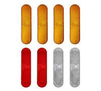 TYGFRT 8 Pieces Truck Reflective Accessories, Motorcycle Accessories, Trailer Reflectors, Motorcycle Rear Reflectors, Perfect for Various Car Models (Yellow, Red, White)