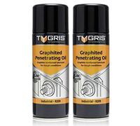 TYGRIS R209 Graphite Penetrating Oil Spray 400ml - Pack of 2 | Heavy Duty Rust Penetrant & Anti-Seize Lubricant | Frees Seized Bolts, Nuts & Corroded Parts | Industrial Aerosol Lubricant