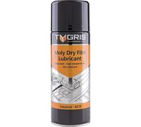Tygris R218 Moly Dry Film Lubricant Spray 400ml - Molybdenum Disulphide Anti-Friction Coating for Metal Parts, Bearings, Gears & Industrial Machinery