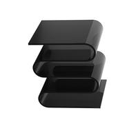 TYHAYJYK Acrylic S-Shaped Side Table Clear End Table with Storage Small Coffee Tables Storage Shelf for Living Room,Ideal for Living Room