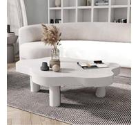 TYHAYJYK Cloud shaped coffee tables, low coffee table, cloud shaped coffee table,for living room, irregular coffee table, modern wooden cloud shaped side table
