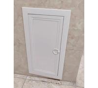 TYHAYJYK Handle Design Recessed Access Panel, White Attic Inspection Door with Frame, Flush Mount Service Hatch Access Door for Ceiling/Drywall(16x24in(40.6x61cm))