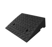 TYHAYJYK Rubber Kerb Ramps, Lightweight Threshold Ramps Portable Slope Pad Uphill Assist Step Mat, for Wheelchairs Cars Vehicles Caravan (Color : Black, Size : 50x32x12cm)