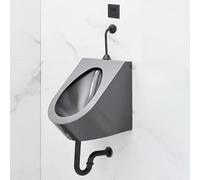 TYHAYJYK Wall Mounted Sensor Urinal, Commercial Flushing Urinals with Automatic Flush System, Space-Saving Toilet Urinals for Men Spill Proof, for Public Places(Color:Wall Row A)
