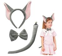 TYHIJUK Cartoon Elephant Headpiece Cosplay Soft | Unique Animal Character Headwear for Theme Parties School Plays Birthday Celebrations Adults Kids