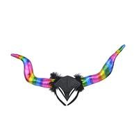 TYHIJUK Devil Horn Headband for Halloween Party, Extra large color