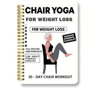 TYHIJUK Elderly Exercise Guide Book, Chair Yoga Routine for Seniors | Easy Illustrated Exercises for Daily Home Practice to Improve Flexibility and Health for Older Adults