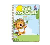 TYHIJUK Foil Art Sticker Coloring Book for Various Occasions, Animal | Easy Peels Stick Design Including Animal and Scene Imaging for Creative Fun Activity Group Art