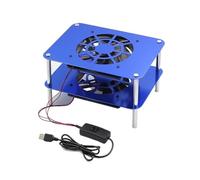 TYHUJKKL 1PCS Router Cooling Bracket Optical Modem Set-top Box AX3 Radiator Base USB Fan Mute(D2410-10)