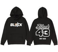 TYI Hip-hop Ken Block Hoodie 2D Printed Hoodie Men's Loose Hooded Sweatshirt Men's/women's Street Pullover(Blaxk,S) (7,L)