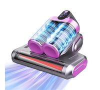 TYIAUS Cordless Mattress Vacuum Cleaner with UV Light, 520ml Dual-Cup Dust Mite Vacuum with 13KPa Suction & HEPA Filter, Bed Vacuum Cleaner for Sofa Pillows Carpet