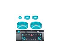 Tyifxom for 2025-2026 Hyundai Tucson (excluding SE Models)-5-piece kit, Including Push-Button Start, Climate Control knobs, and Volume Controls; Interior Upgrades and knob Protection.(Light Blue)
