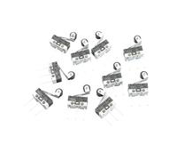 TYIM7 10pcs Mi-cro Limit Switch Push Button 1A 125V AC Mouse 3Pins Long handle Roller Lever Arm SPDT 12 * 6 6mm .777