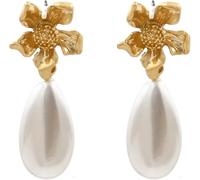TYIM7 4.2 * 1.6cm Water Droplet Shaped Pearl Long Earrings .AT7