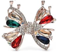 TYIM7 4.3 * 5.5cm Butterfly Brooch Pins For Women Dinner Dress Accessory .at7